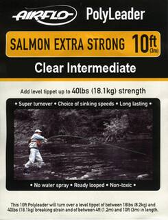 Airflo Polyleader - Salmon Extra Strong 18kg - 10ft. - 3 m  Intermediate