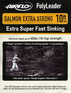 Airflo Polyleader - Salmon Extra Strong 18kg - 10ft. - 3 m  Extra Super Fast Sinking