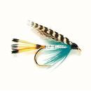 Teal Blue and Silver Nassfliege
