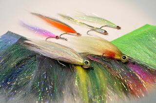 Layered Fringe Wing pearl chartreuse peacock