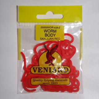 Veniard Worm Body San Juan Red