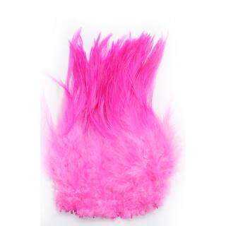 Strung Chinese Saddle Hackle hot pink