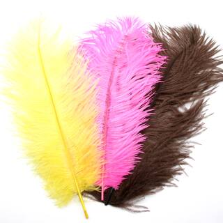 UV2 ganze Strauen Feder hot pink