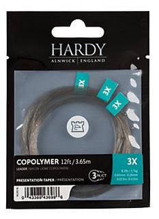 Hardy Copolymer Presentation Leader 12ft 3er Pack 6,3 kg - 0,37 mm - 0x