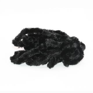 Seiden-Chenille -mittel- schwarz