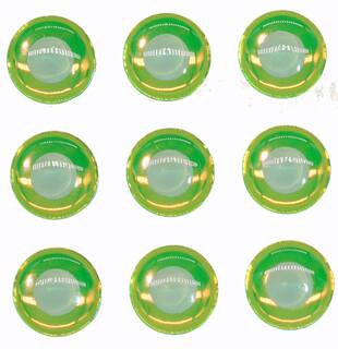 3D Augen fluorescent fluo. grn
