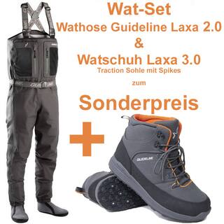 Wat-Set 1 GuideLine Laxa 2.0 Wathose + Guideline Laxa Watschuhe mit Gummisohle