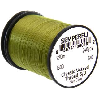 Semperfli Classic waxed thread 6/0 pale olive