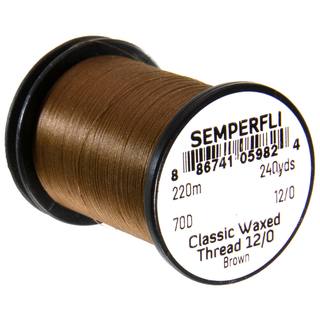 Semperfli Classic waxed thread 12/0 braun