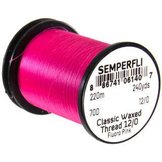 Semperfli Classic waxed thread 12/0 fluo. pink