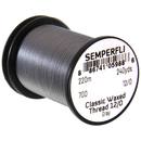 Semperfli Classic waxed thread 12/0 grau
