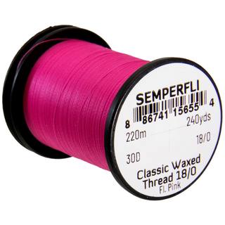 Semperfli Classic waxed thread 18/0 fluo. pink