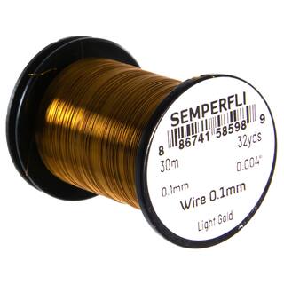 Semperfli Wire 0,1mm light gold