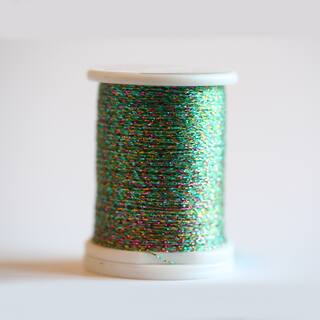 Glitter Thread rainbow grn