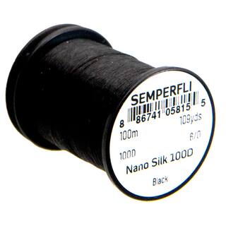 Semperfli Nano Silk -100 Denier- schwarz