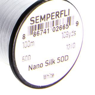 Semperfli Nano Silk - 50 Denier- 100mSpule weiss