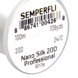 Semperfli Nano Silk - 20 Denier- 100mSpule weiss