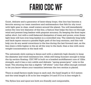GuideLine Fario CDC WF Leinen 5F - 12,5mKopflänge - 12,5g - 27,5mGesamtlänge