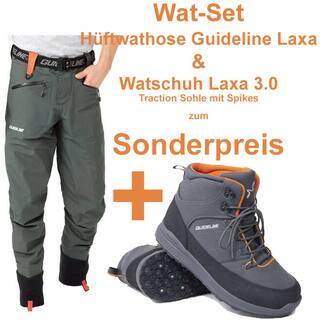 Wat-Set 7 GuideLine Laxa Waist Wathose + Guideline Laxa Watschuhe mit Traction-Sohle