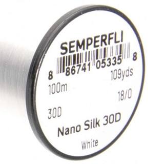 Semperfli Nano Silk -30 Denier- 100mSpule weiss