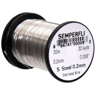 Semperfli Stainless Steel wire 0,2mm  30mSpule