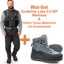 Wat-Set x12 GuideLine Zip Wathose + Vision Tossu Schuh...