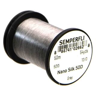 Semperfli Nano Silk - 50 Denier- 50m Spule grau