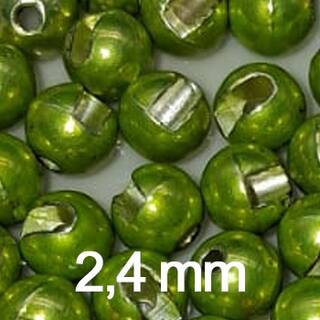 Tungsten Perlen Metallic chartreuse  2,4 mm