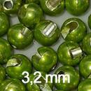 Tungsten Perlen Metallic chartreuse  3,2 mm