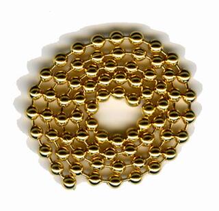 Kettenaugen de Luxe gold 3,3 mm