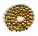 Kettenaugen de Luxe gold 3,3 mm