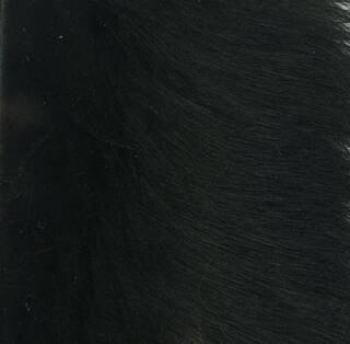 Kaninchenfellstreifen Lngsgeschnitten schwarz