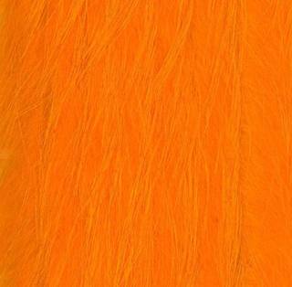 Kaninchenfellstreifen Lngsgeschnitten fluo orange