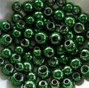 Messingperlen - farbig 2,8 mm metallic grn
