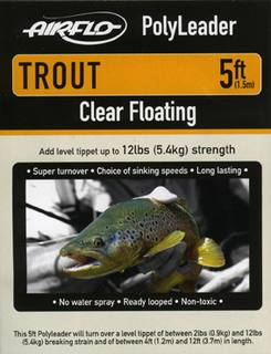 Airflo Polyleader - TROUT 5,4 kg - 5ft. - 1,5 m Floating
