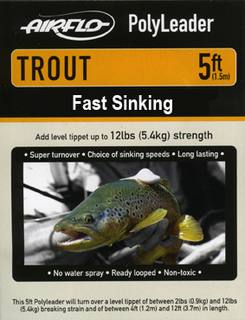 Airflo Polyleader - TROUT 5,4 kg - 5ft. - 1,5 m Fast Sinking