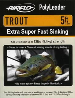 Airflo Polyleader - TROUT 5,4 kg - 5ft. - 1,5 m Extra Super Fast Sinking