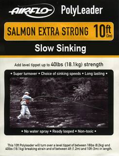 Airflo Polyleader - Salmon Extra Strong 18kg - 10ft. - 3 m  Slow Sinking