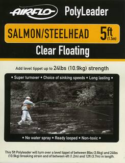 Airflo Polyleader - Salmon/Steelhead 10,9 kg -  5ft - 1,5 m Floating