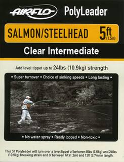 Airflo Polyleader - Salmon/Steelhead 10,9 kg -  5ft - 1,5 m Intermediate