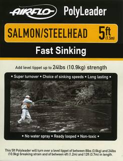 Airflo Polyleader - Salmon/Steelhead 10,9 kg -  5ft - 1,5 m  Fast Sinking