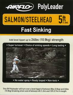 Airflo Polyleader - Salmon/Steelhead 10,9 kg -  5ft - 1,5 m Fast Sinking