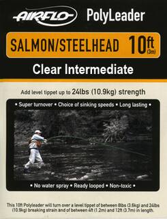 Airflo Polyleader - Salmon/Steelhead 10,9 kg -  10ft. - 3 m Intermediate