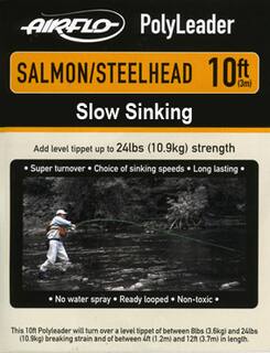 Airflo Polyleader - Salmon/Steelhead 10,9 kg -  10ft. - 3 m  Slow Sinking