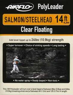 Airflo Polyleader - Salmon/Steelhead 10,9 kg -  14ft. - 4,2 m Floating