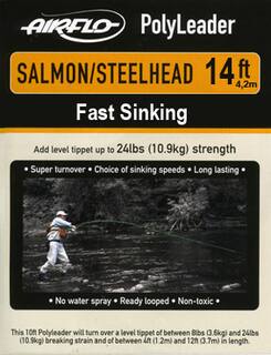Airflo Polyleader - Salmon/Steelhead 10,9 kg -  14ft. - 4,2 m Fast Sinking