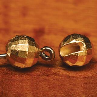 Tungsten Facetten Perlen mit Schlitz -10Stck- 4,5 mm