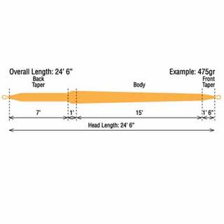 Rio Scandi Body #11 - 575grains - 37g - 7,6m