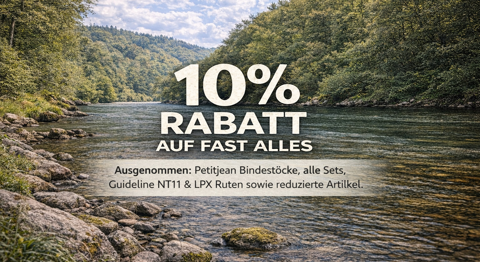 10% Rabatt auf fast alles