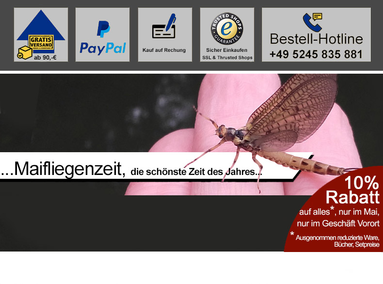 Maifliegen zu Sonderpreisen